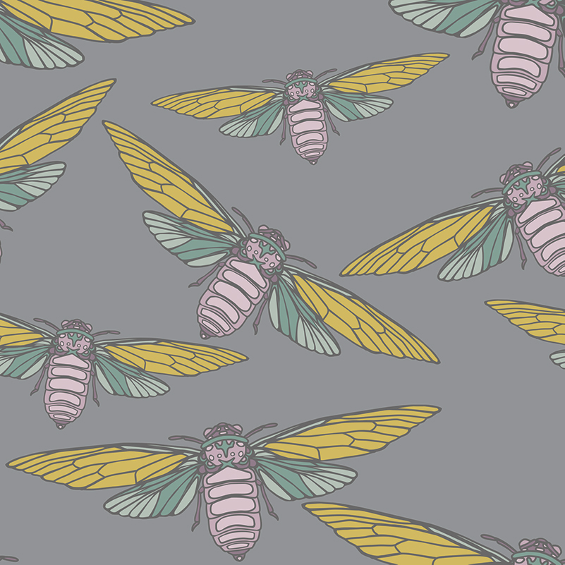 Cicada Collection Flight Moonlight by Laura Lane Design