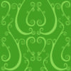 Cicada Collection Baroque Scroll Evergreen by Laura Lane Design