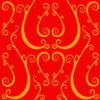 Cicada Collection Baroque Scroll Cajun Spice by Laura Lane Design