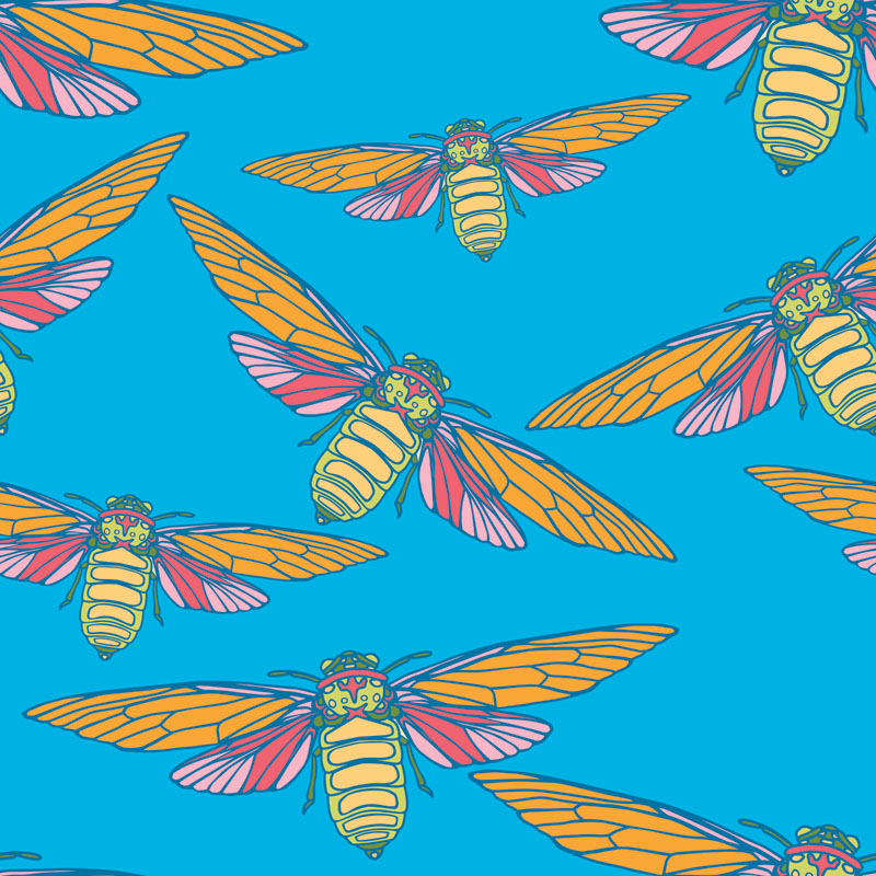 Cicada Collection Flight Summer Afternoon by Laura Lane Design