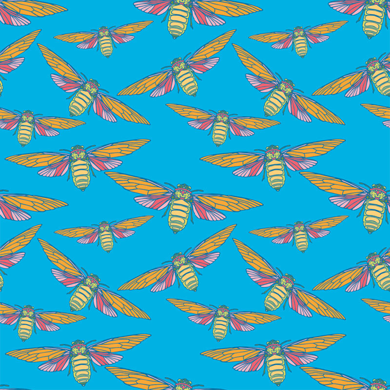 Cicada Collection Flight Summer Afternoon by Laura Lane Design