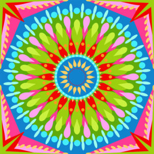 Cicada Collection Kaleidoscope Medallion Confetti Party by Laura Lane Design