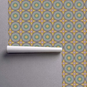 Cicada Collection Kaleidoscope Medallion Midnight by Laura Lane Design