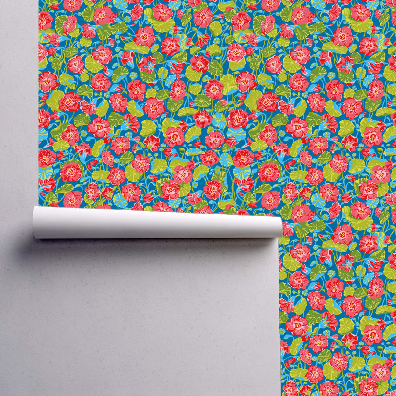 Cicada Collection Nasturtiums Brilliant by Laura Lane Design