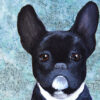 Little Dog Blue Painting by Laura Lane