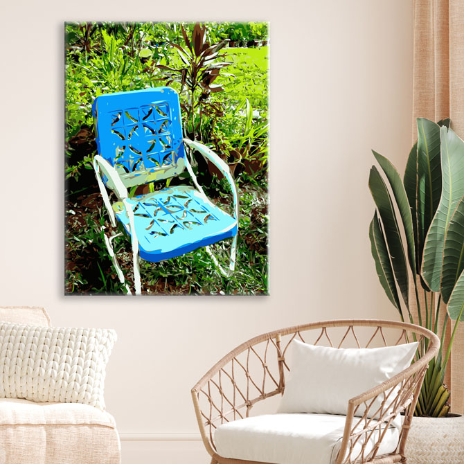 Blue Ridge Garden Painting by Laura Lane Design