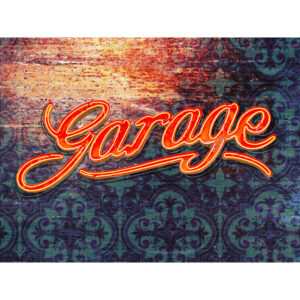 Vintage Garage Painting by Laura Lane Design