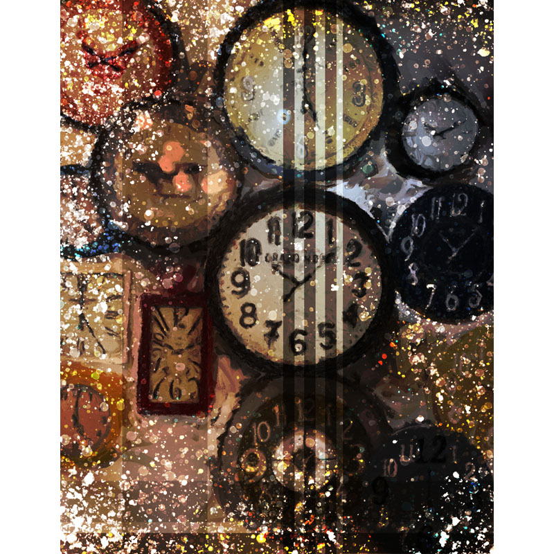 Times Twelve Painting by Laura Lane Design